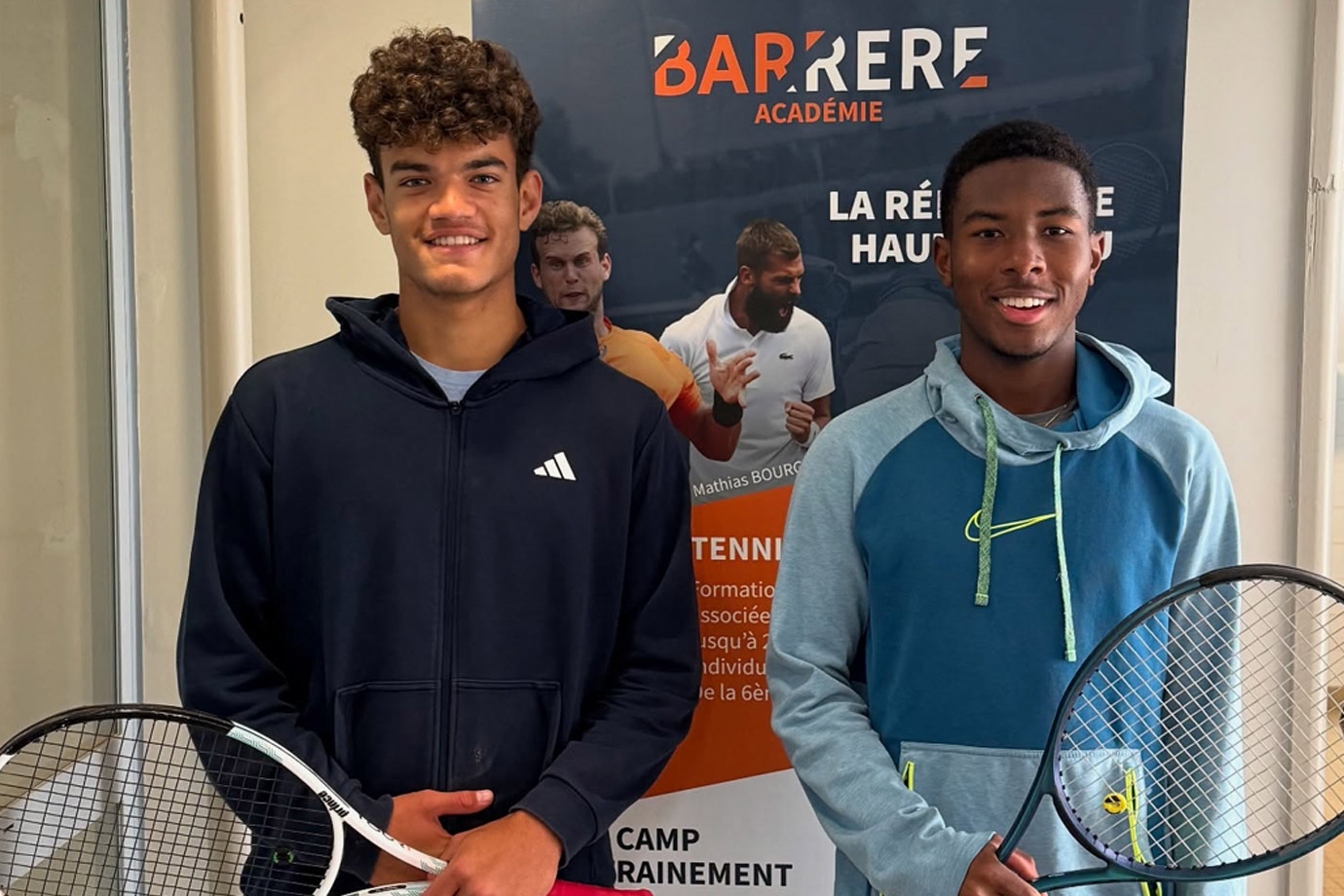 Zavier Augustin and Jalane Ouillemon ready for the Saint Grégoire J100 Tournament